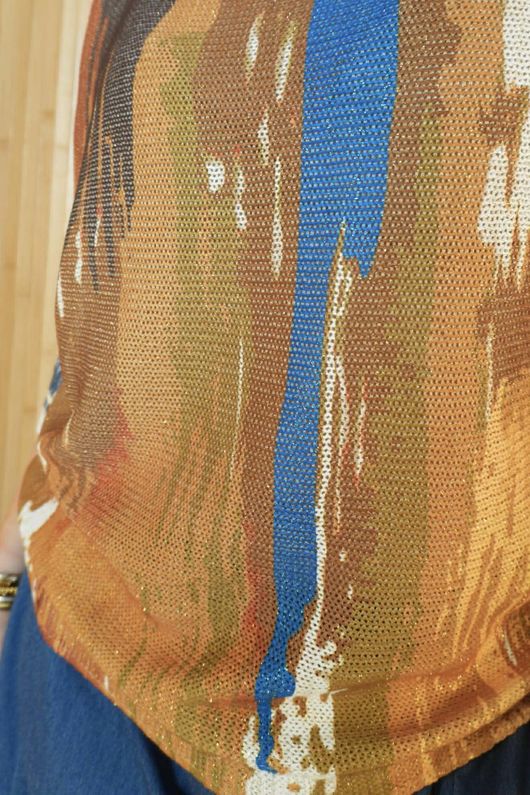 Raven Relaxed Knit Top Expressionist Copper